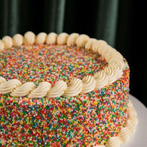 Rainbow sprinkle cake