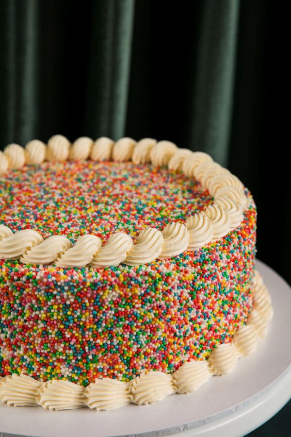 Rainbow sprinkle cake